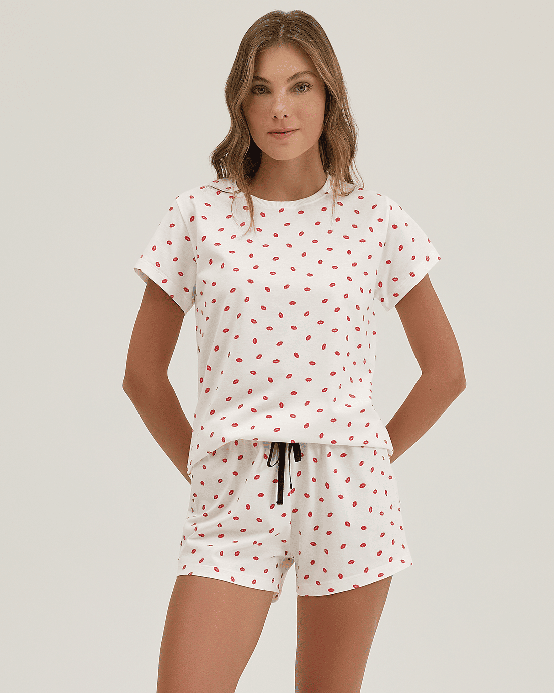 Pijama Feminino Manga Curta Com Shorts Pijama Feminino Manga Curta Com Shorts