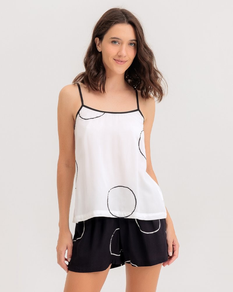 Pijama Feminino Alça Com Shorts