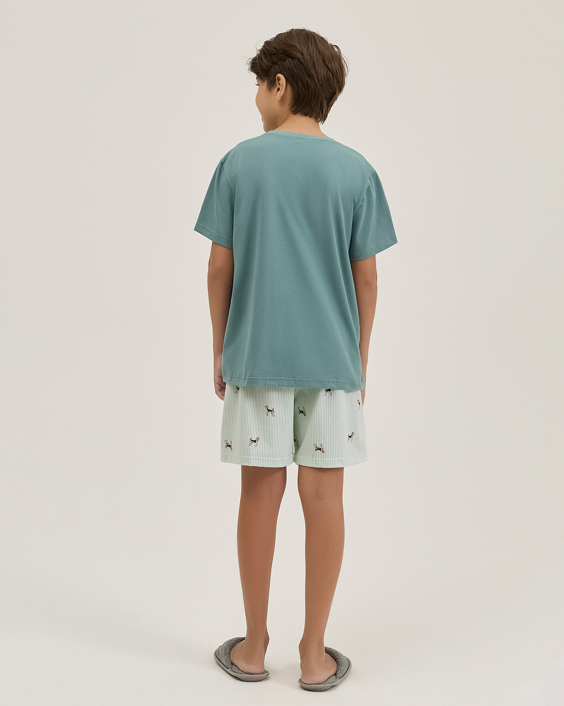 Pijama Masculino Infantil Manga Curta Com Bermuda Pijama Masculino Infantil Manga Curta Com Bermuda
