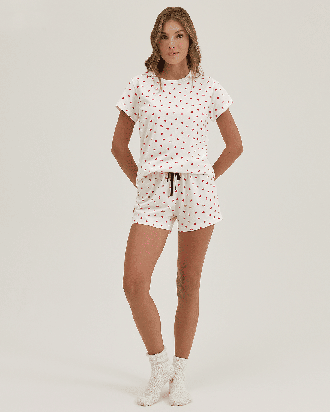 Pijama Feminino Manga Curta Com Shorts Pijama Feminino Manga Curta Com Shorts