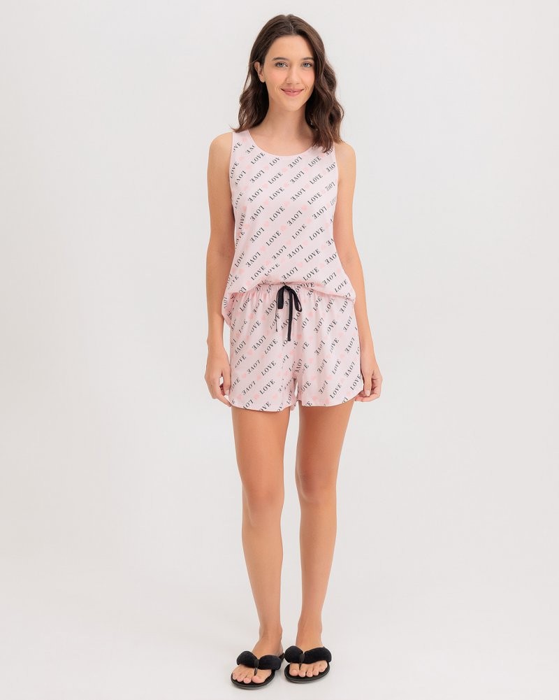Pijama Feminino Regata Com Shorts