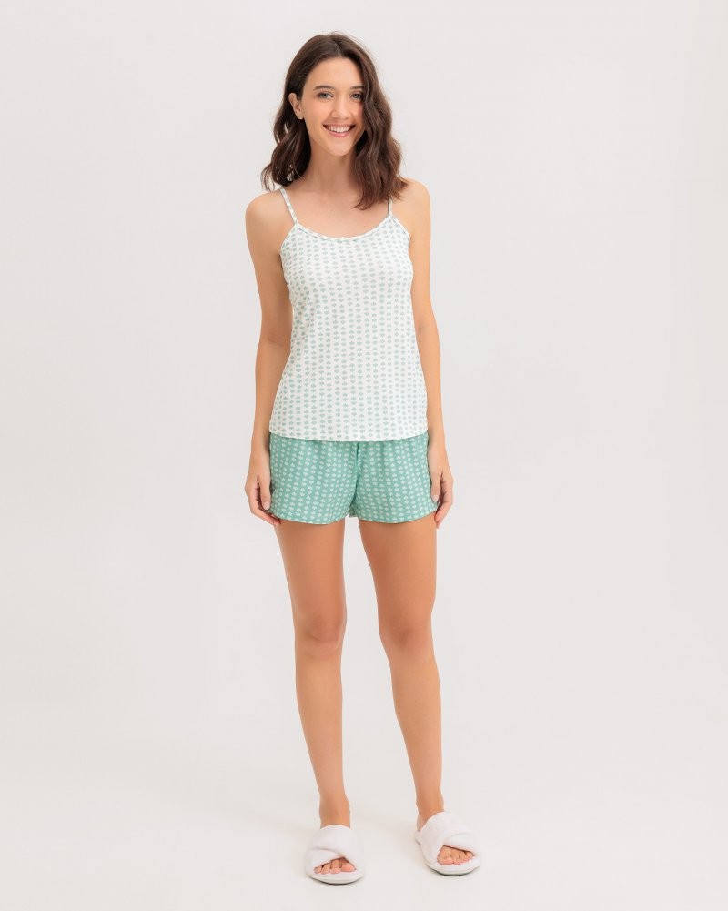 Pijama Feminino Alça Com Shorts