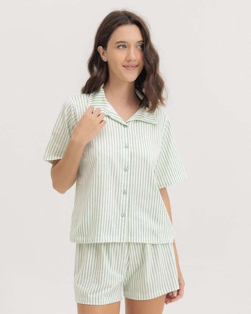 Pijama Feminino Manga Curta Americano com Shorts