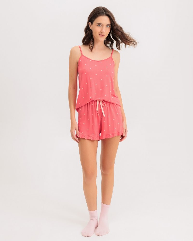 Pijama Feminino Alça Com Shorts