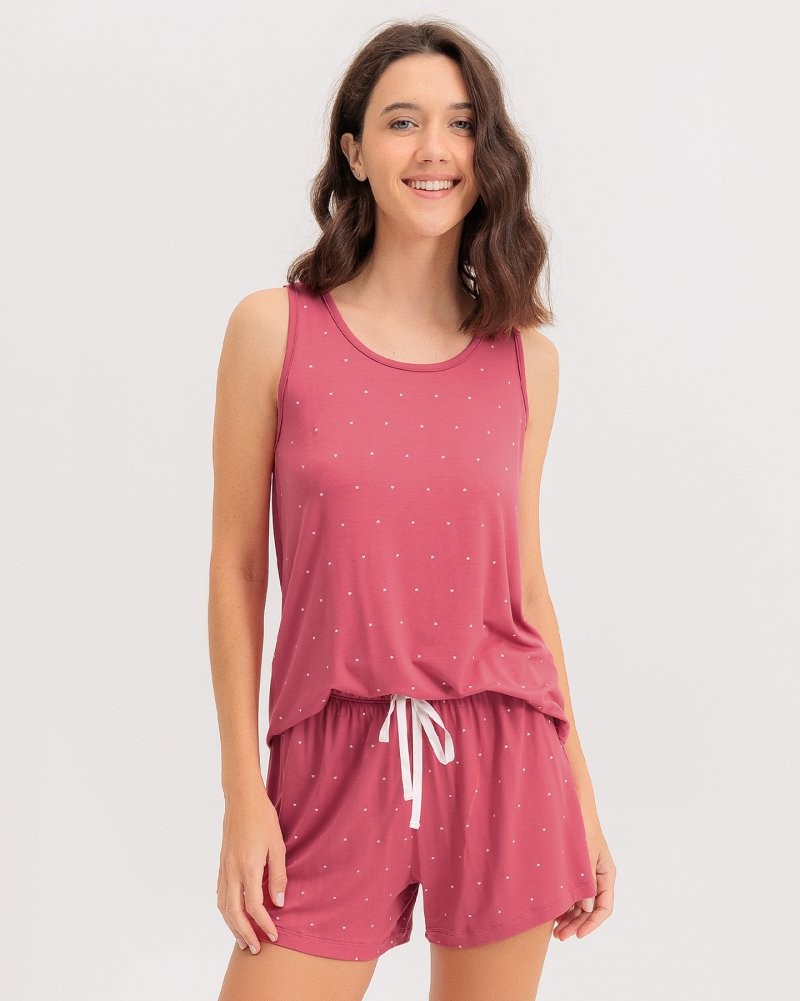 Pijama Feminino Regata Com Shorts