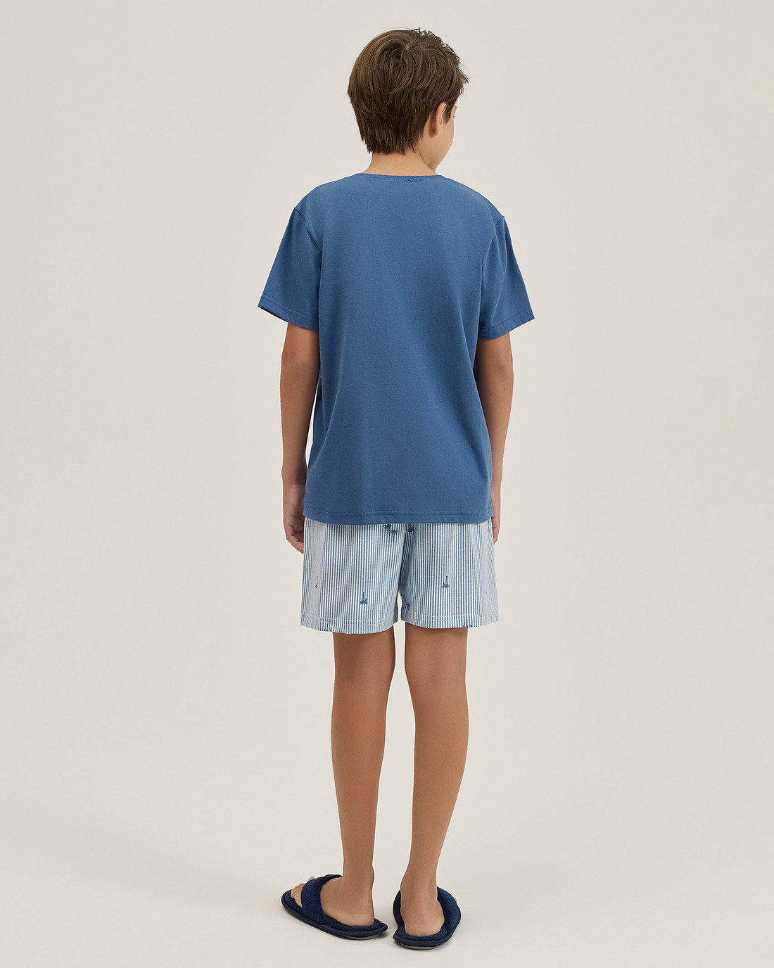 Pijama Masculino Infantil Manga Curta Com Bermuda Pijama Masculino Infantil Manga Curta Com Bermuda
