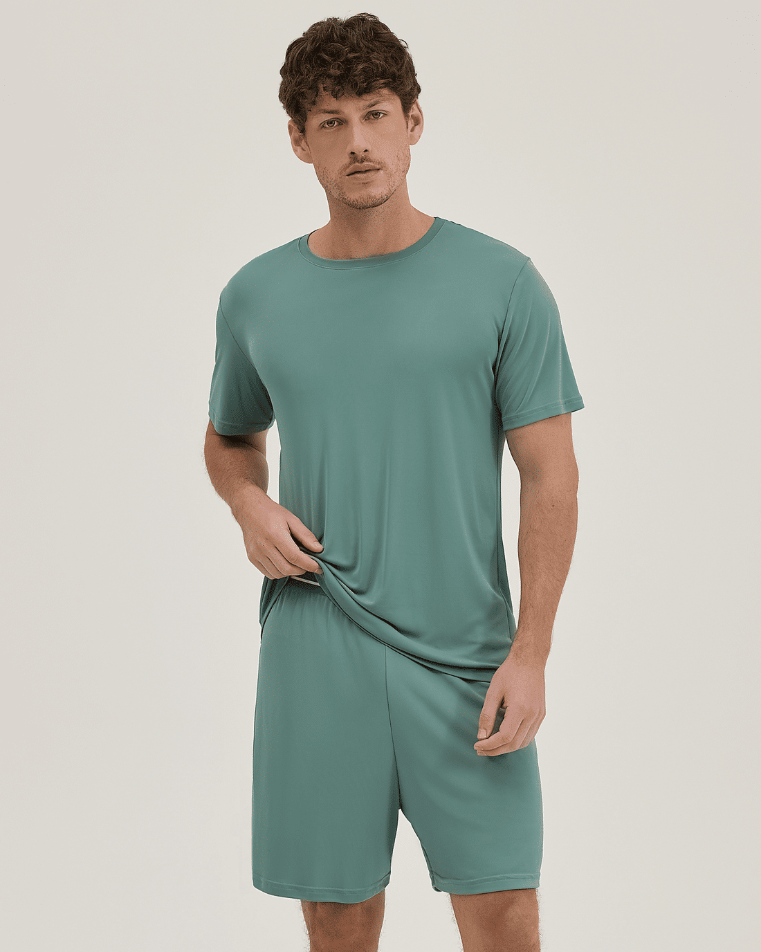 Pijama Masculino Manga Curta Com Bermuda Pijama Masculino Manga Curta Com Bermuda