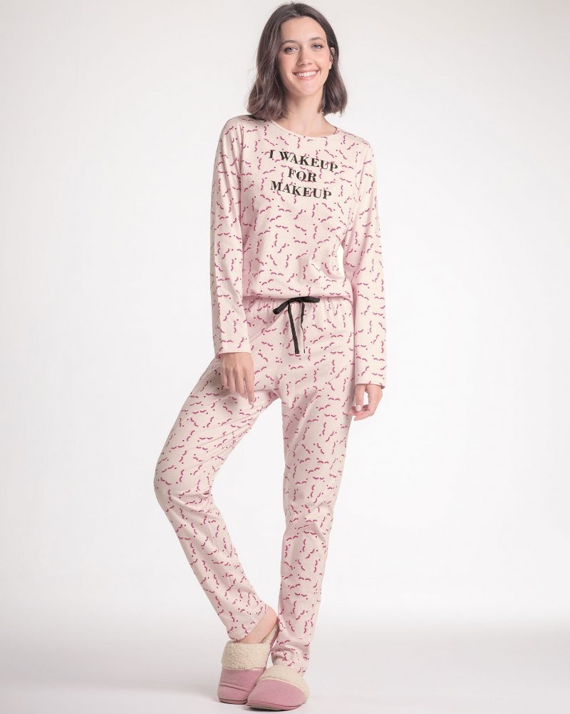 Pijama Feminino Manga Longa com Calça Pijama Feminino Manga Longa com Calça