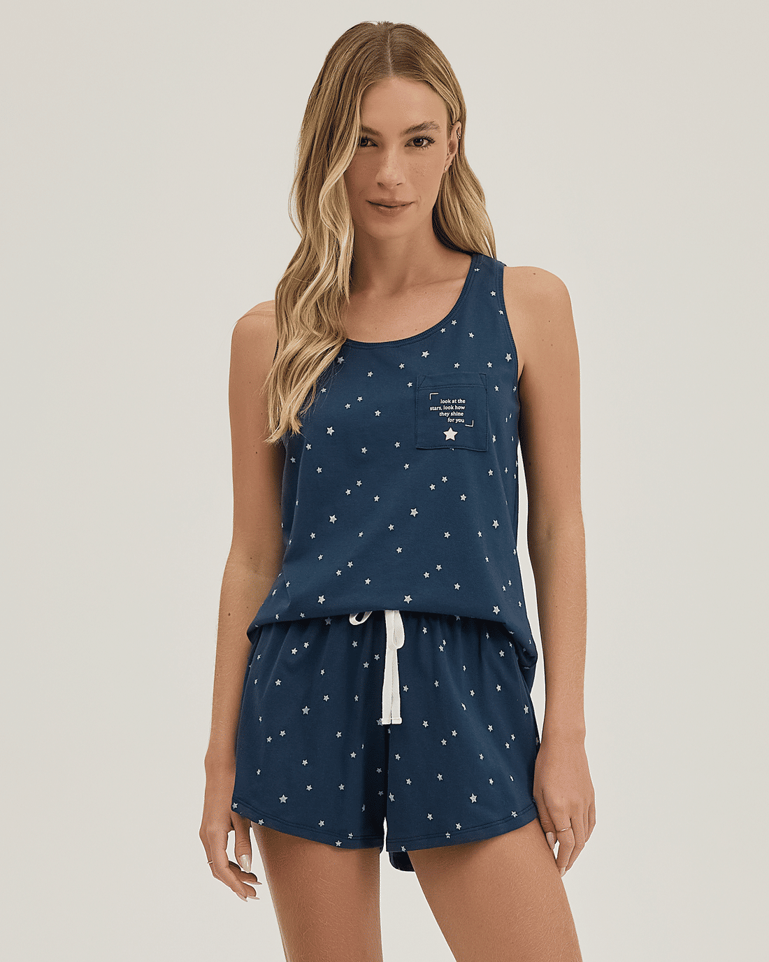 Pijama Feminino Regata Com Shorts Pijama Feminino Regata Com Shorts