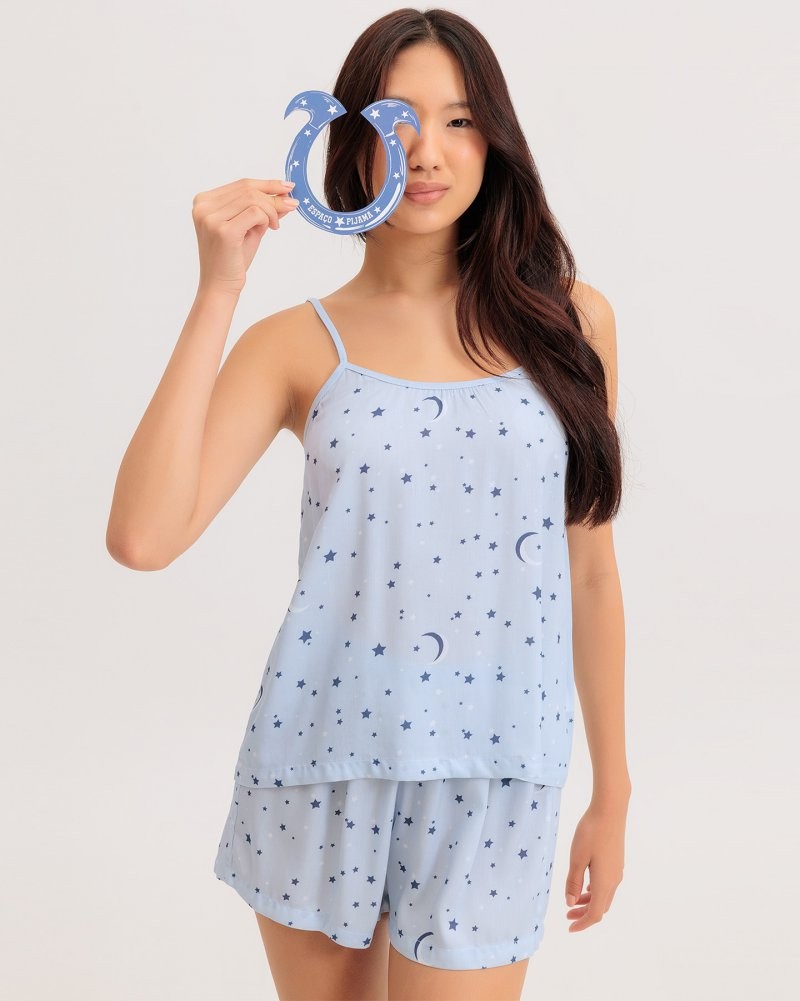 Pijama Feminino Alça Com Shorts