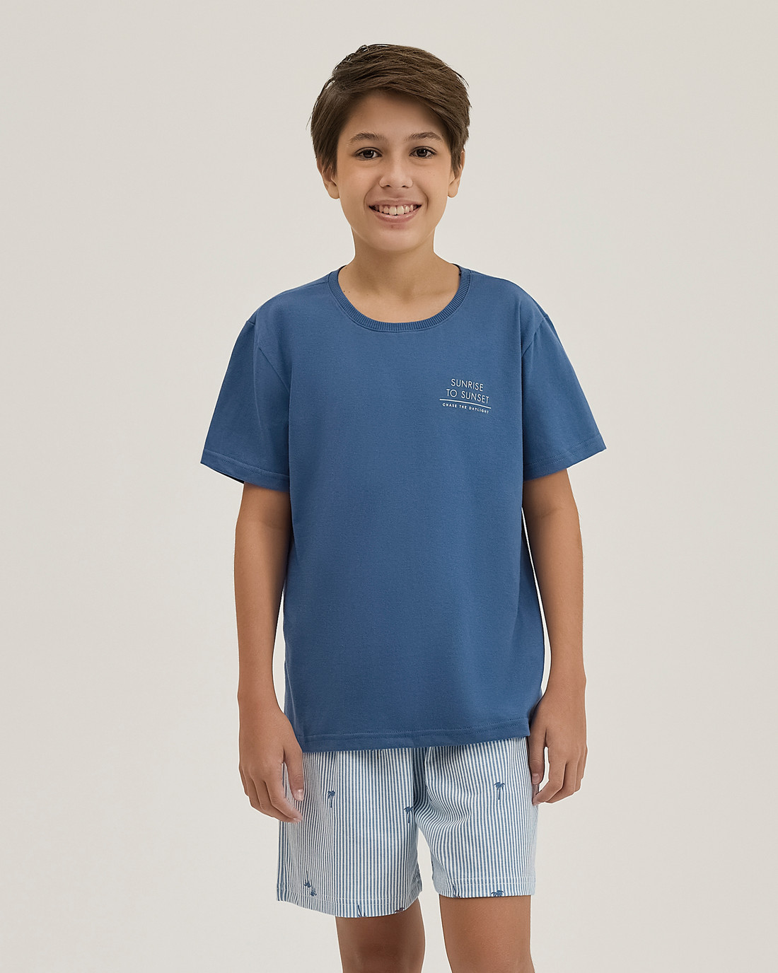 Pijama Masculino Infantil Manga Curta Com Bermuda Pijama Masculino Infantil Manga Curta Com Bermuda