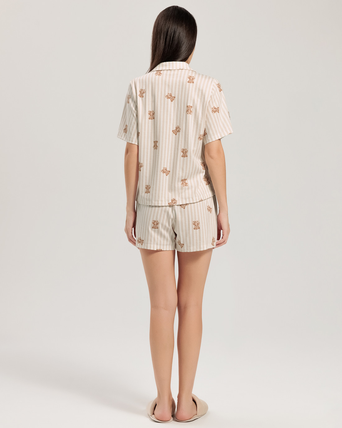 Pijama Feminino Manga Curta Americano Com Shorts