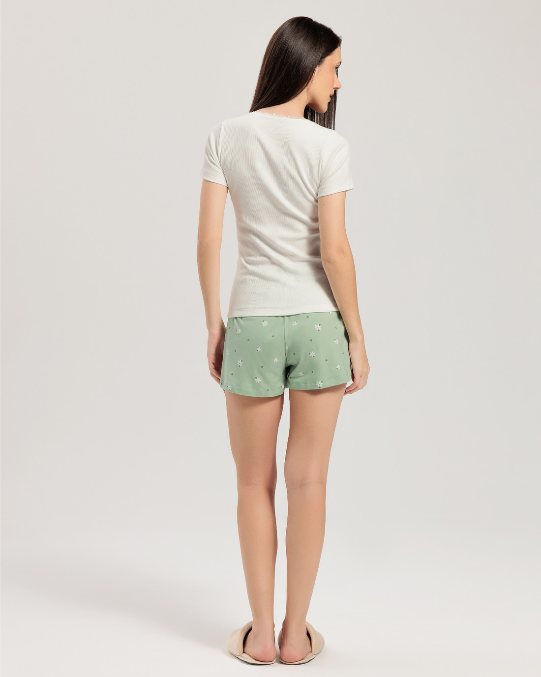 Pijama Feminino Manga Curta Com Shorts Pijama Feminino Manga Curta Com Shorts