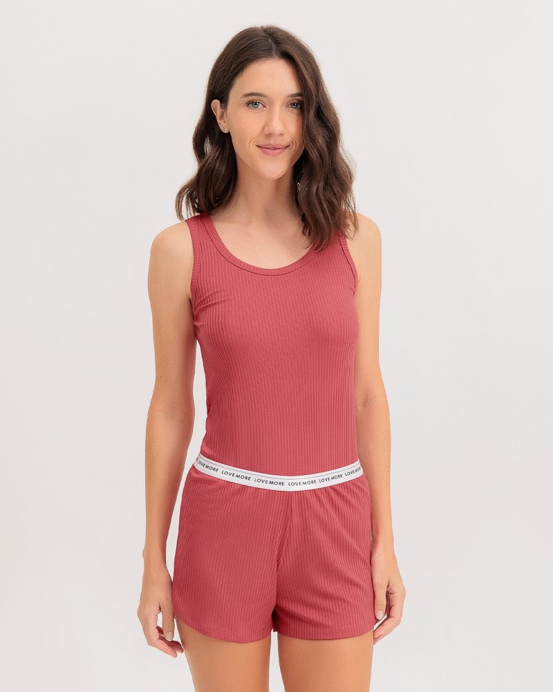 Pijama Feminino Regata Com Shorts