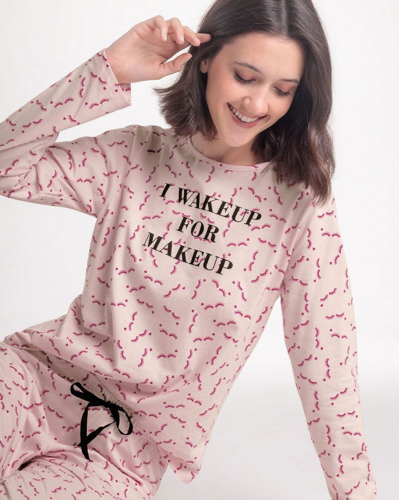 Pijama Feminino Manga Longa com Calça Pijama Feminino Manga Longa com Calça