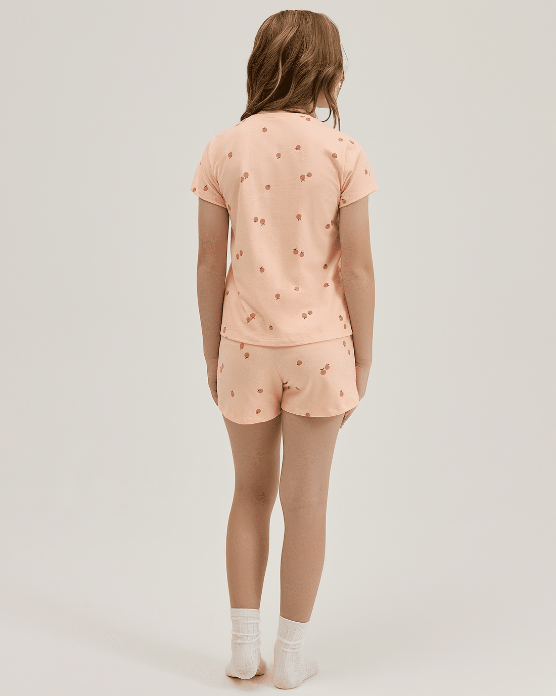 Pijama Feminino Infantil Manga Curta Com Shorts Pijama Feminino Infantil Manga Curta Com Shorts