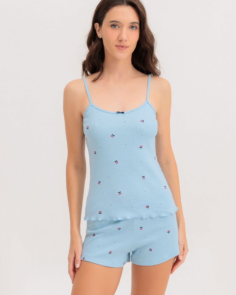 Pijama Feminino Alça Com Shorts