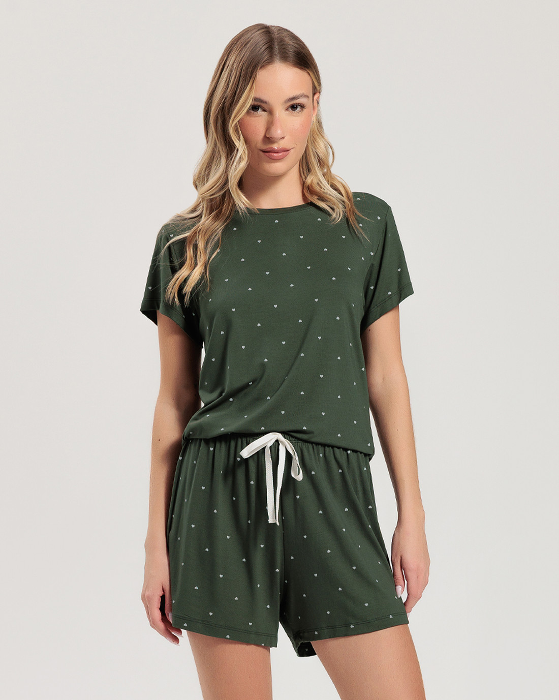 Pijama Feminino Manga Curta Com Shorts Pijama Feminino Manga Curta Com Shorts