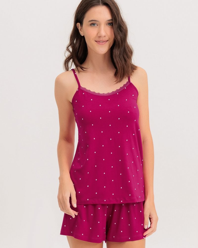 Pijama Feminino Alça Com Shorts