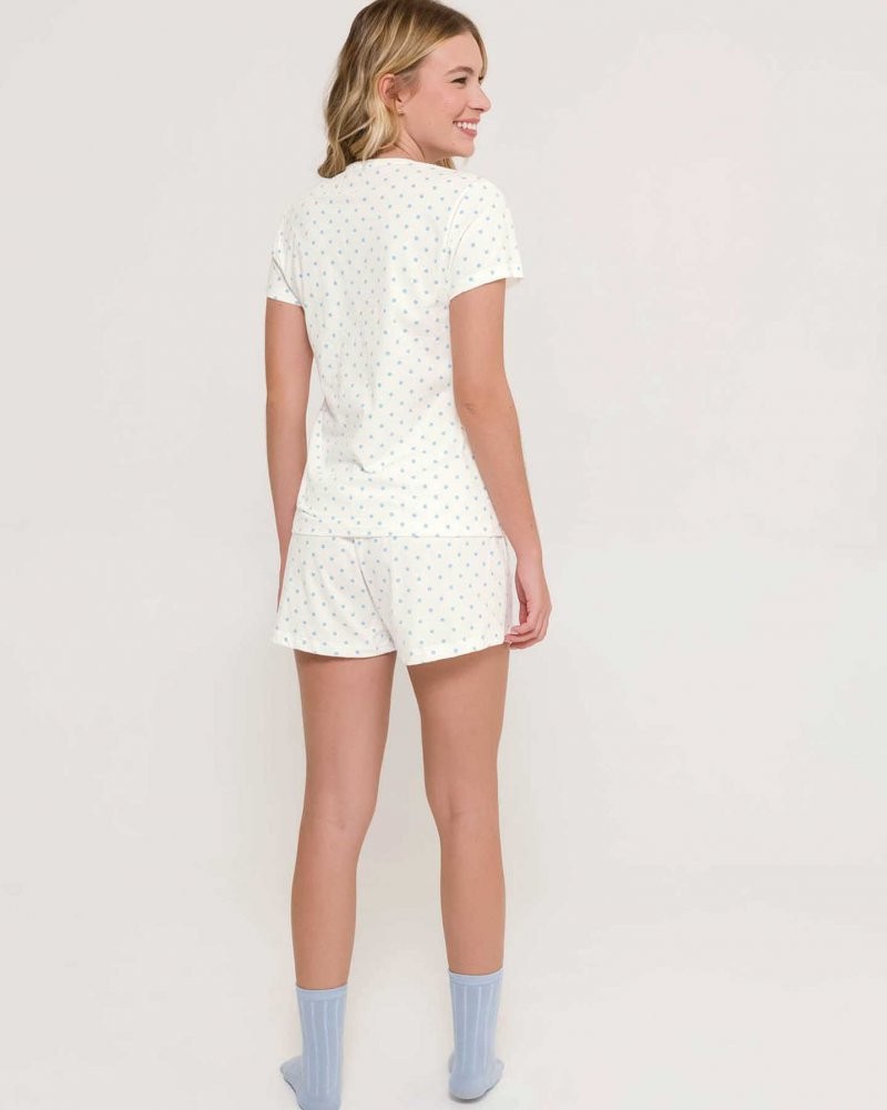 Pijama Feminino Manga Curta com Shorts