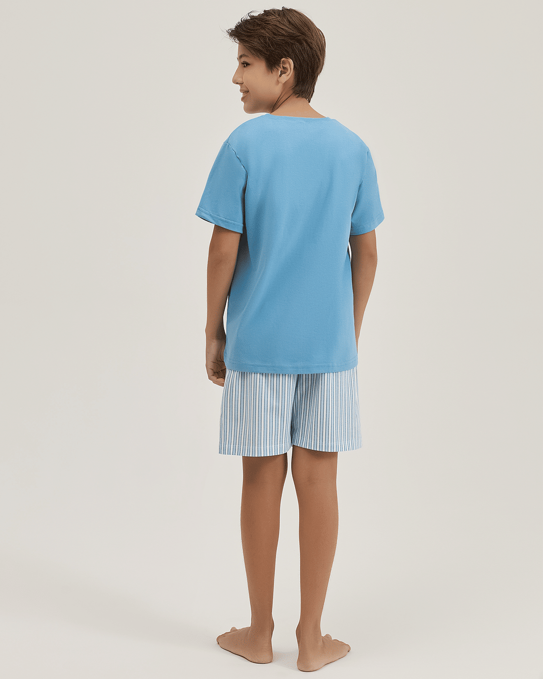 Pijama Masculino Infantil Manga Curta Com Bermuda Pijama Masculino Infantil Manga Curta Com Bermuda
