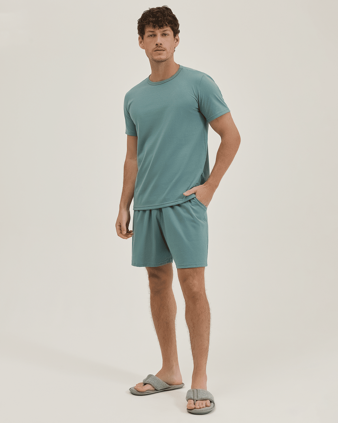 Pijama Masculino Manga Curta Com Bermuda Pijama Masculino Manga Curta Com Bermuda