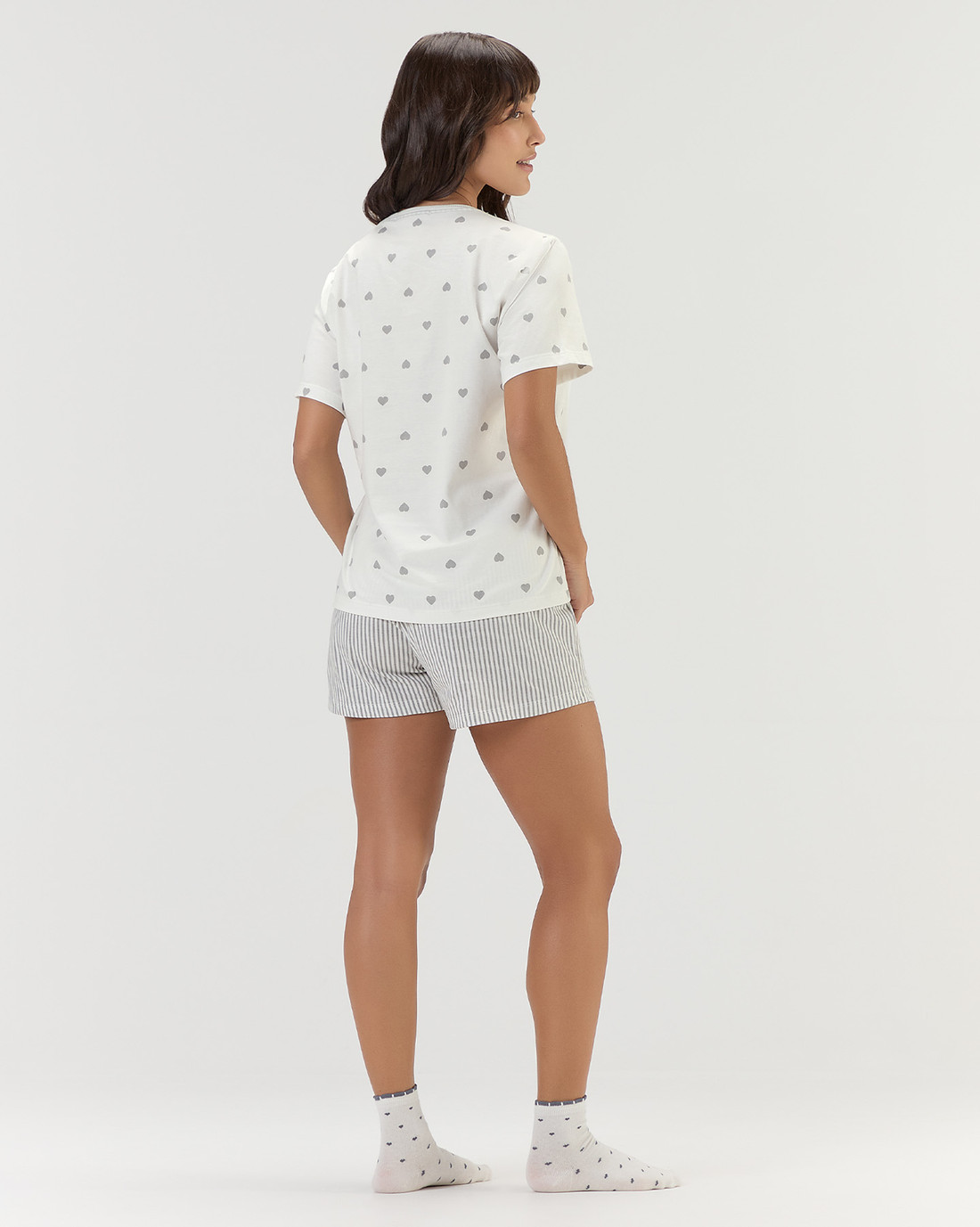 Pijama Feminino Manga Curta Com Shorts Pijama Feminino Manga Curta Com Shorts