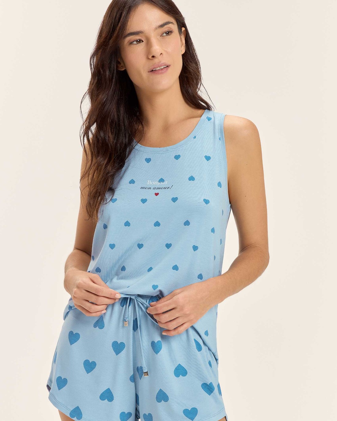 Pijama Feminino Regata Com Shorts Pijama Feminino Regata Com Shorts