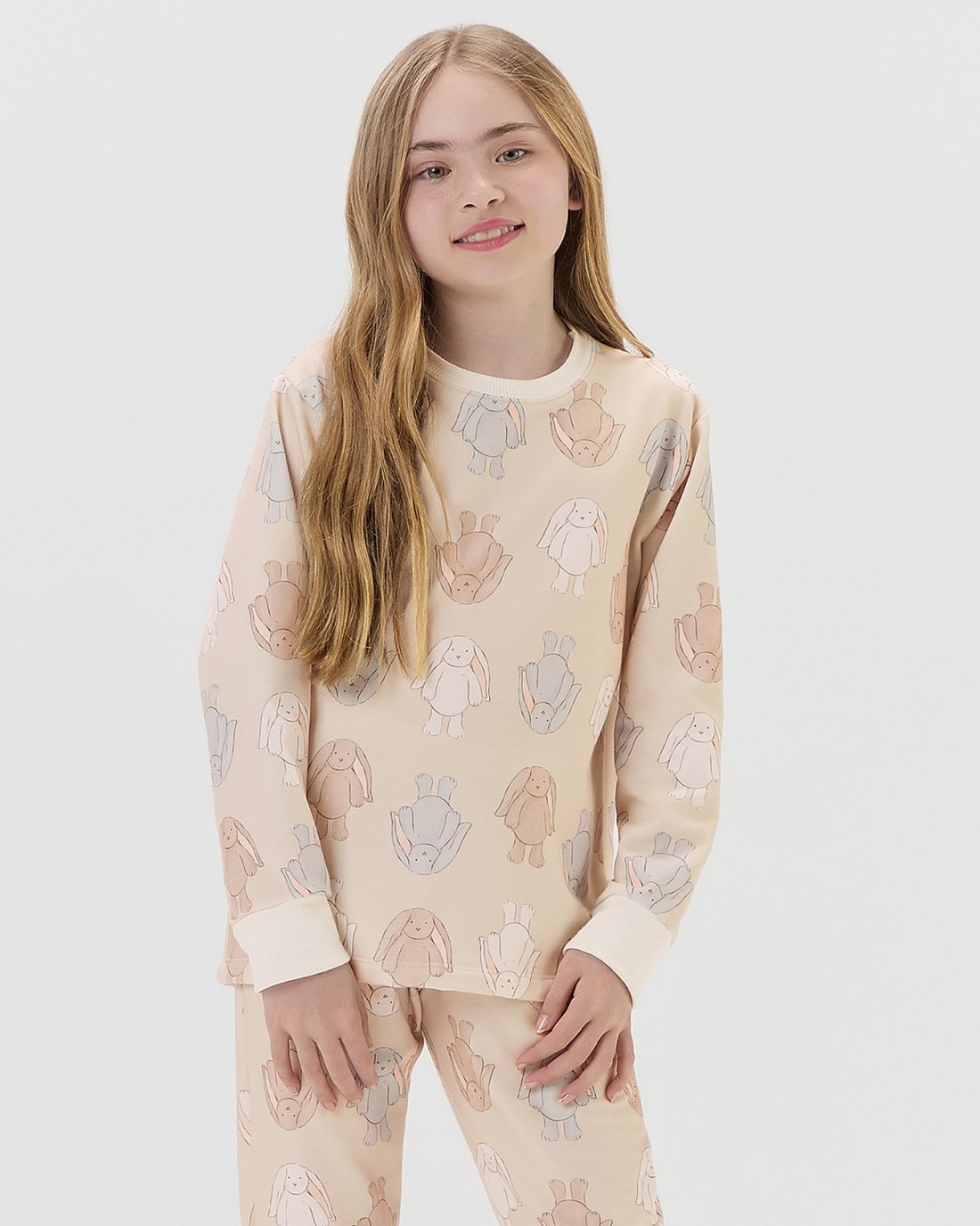 Pijama Infantil Unissex Manga Longa Com Calça