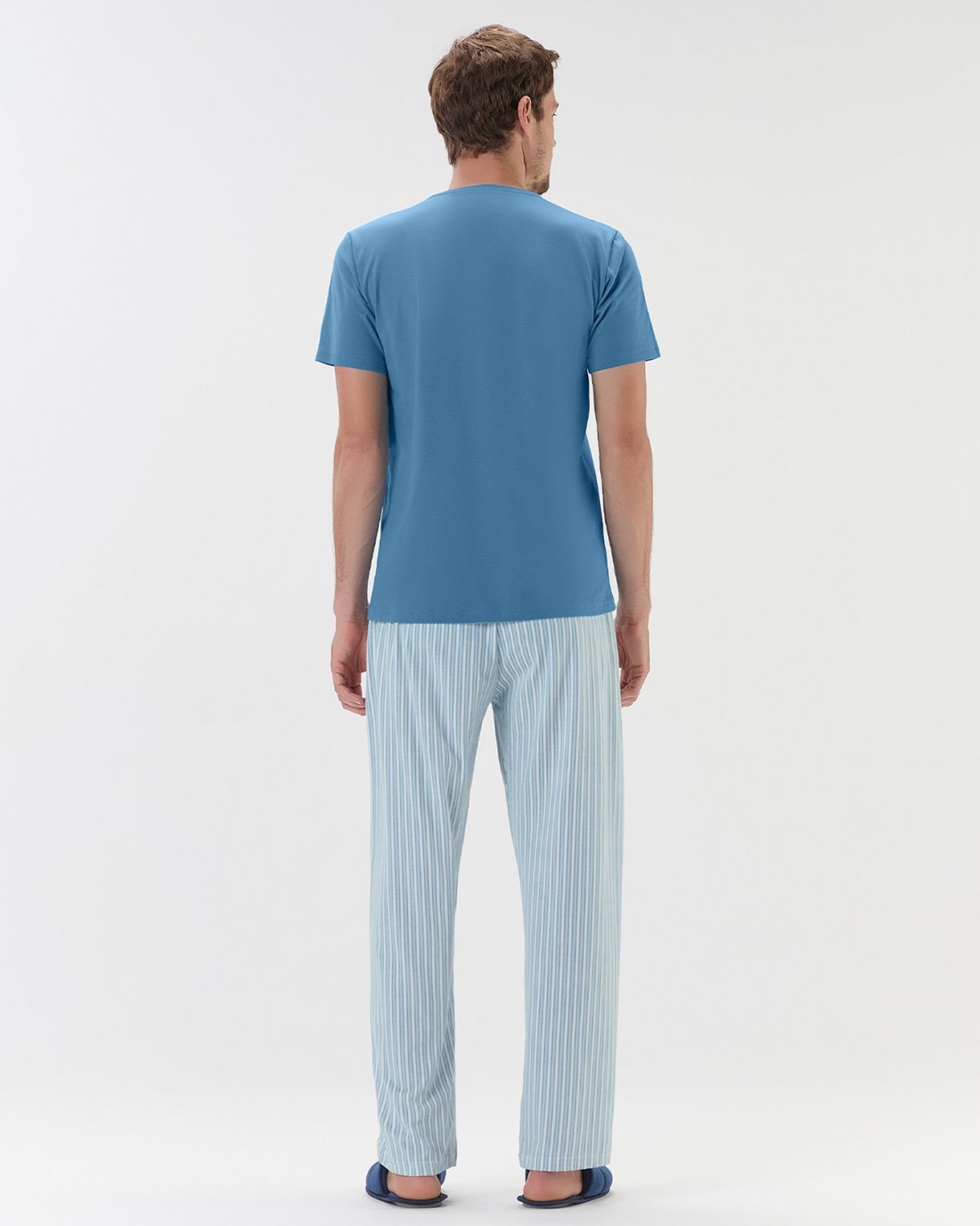 Pijama Masculino Manga Curta com Calça Pijama Masculino Manga Curta com Calça