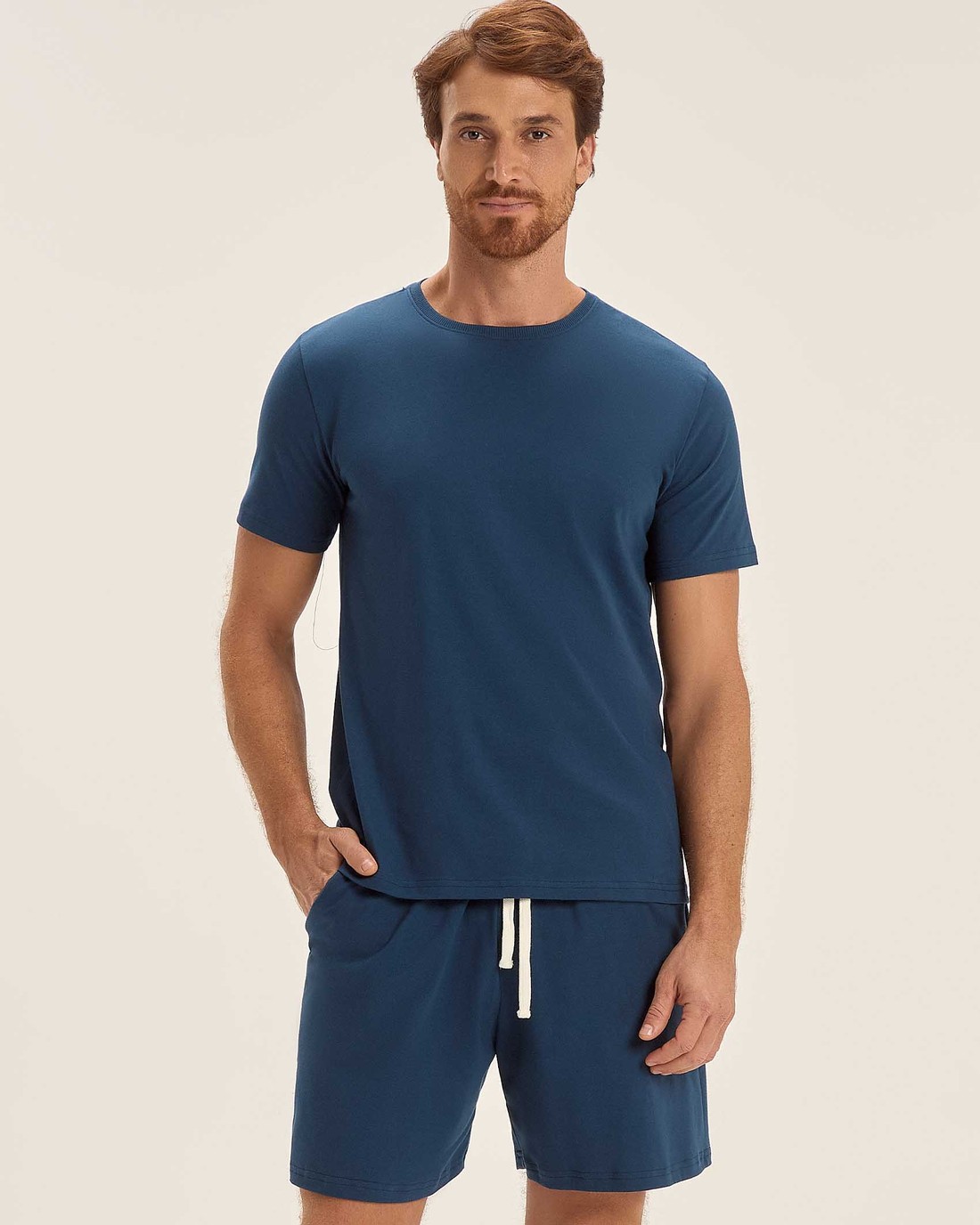 Pijama Masculino Manga Curta Com Bermuda Pijama Masculino Manga Curta Com Bermuda