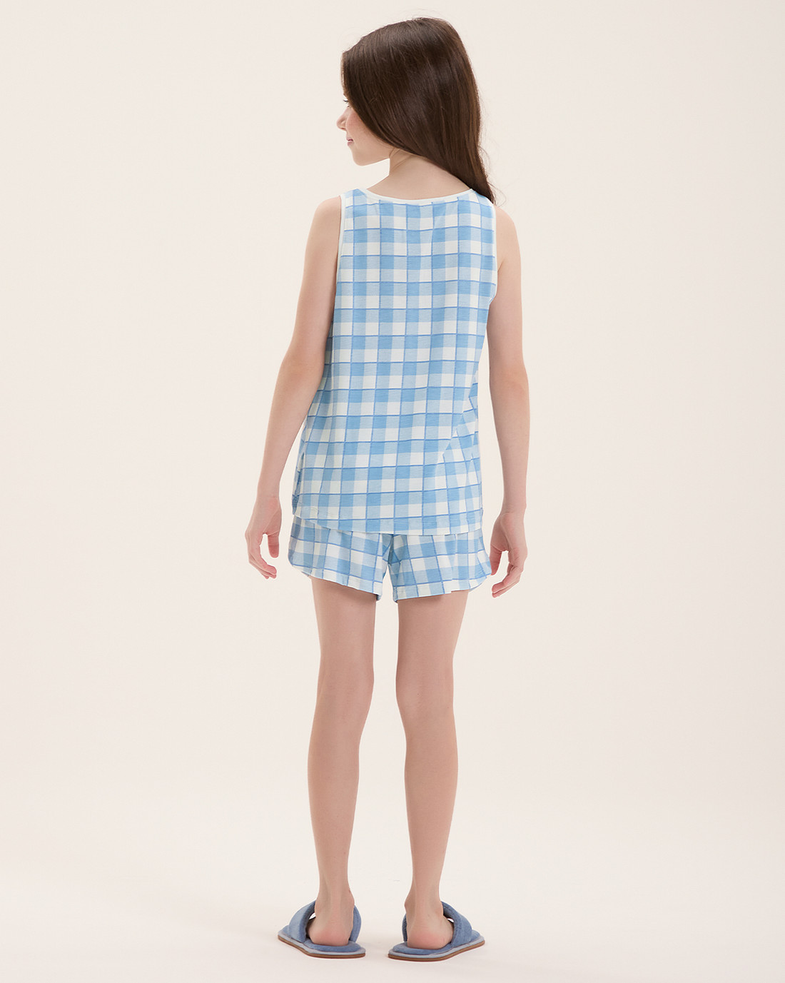 Pijama Infantil Feminino Regata Com Shorts