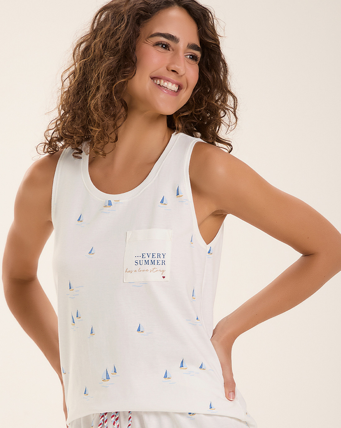 Pijama Feminino Regata Com Shorts