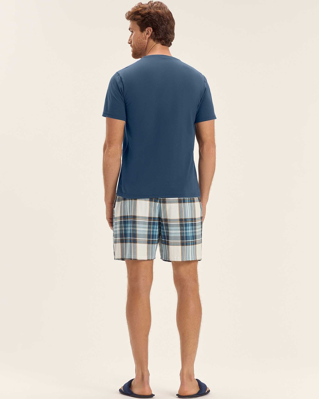 Pijama Masculino Manga Curta Com Bermuda Pijama Masculino Manga Curta Com Bermuda