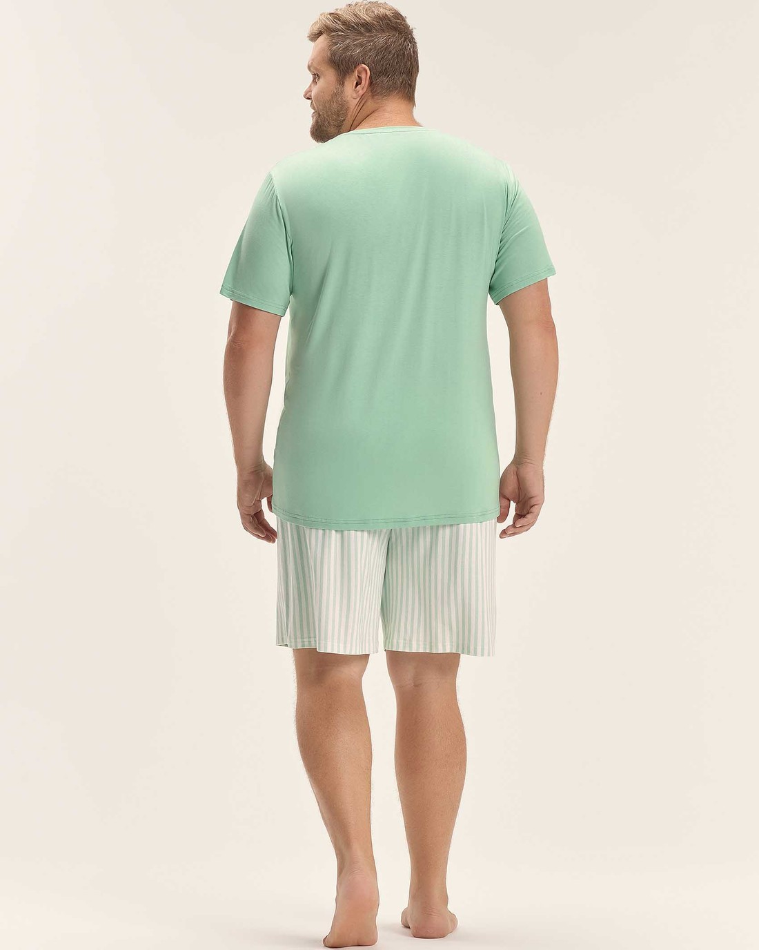 Pijama Masculino Plus Size Manga Curta Com Bermuda Pijama Masculino Plus Size Manga Curta Com Bermuda