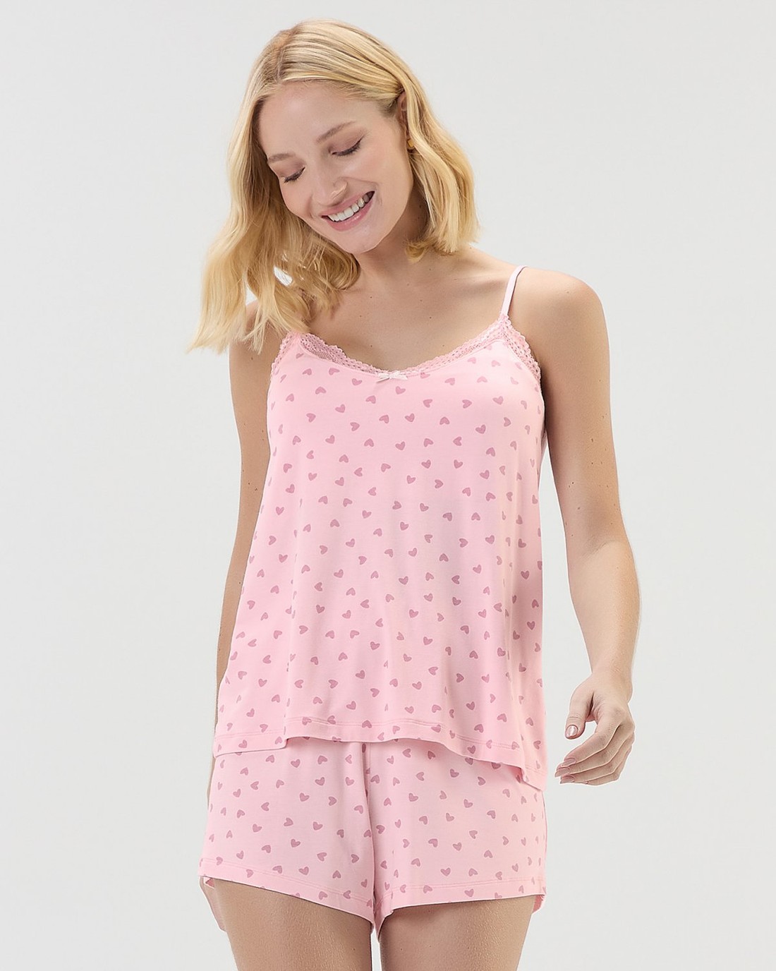 Pijama Feminino Alça Com Shorts Pijama Feminino Alça Com Shorts
