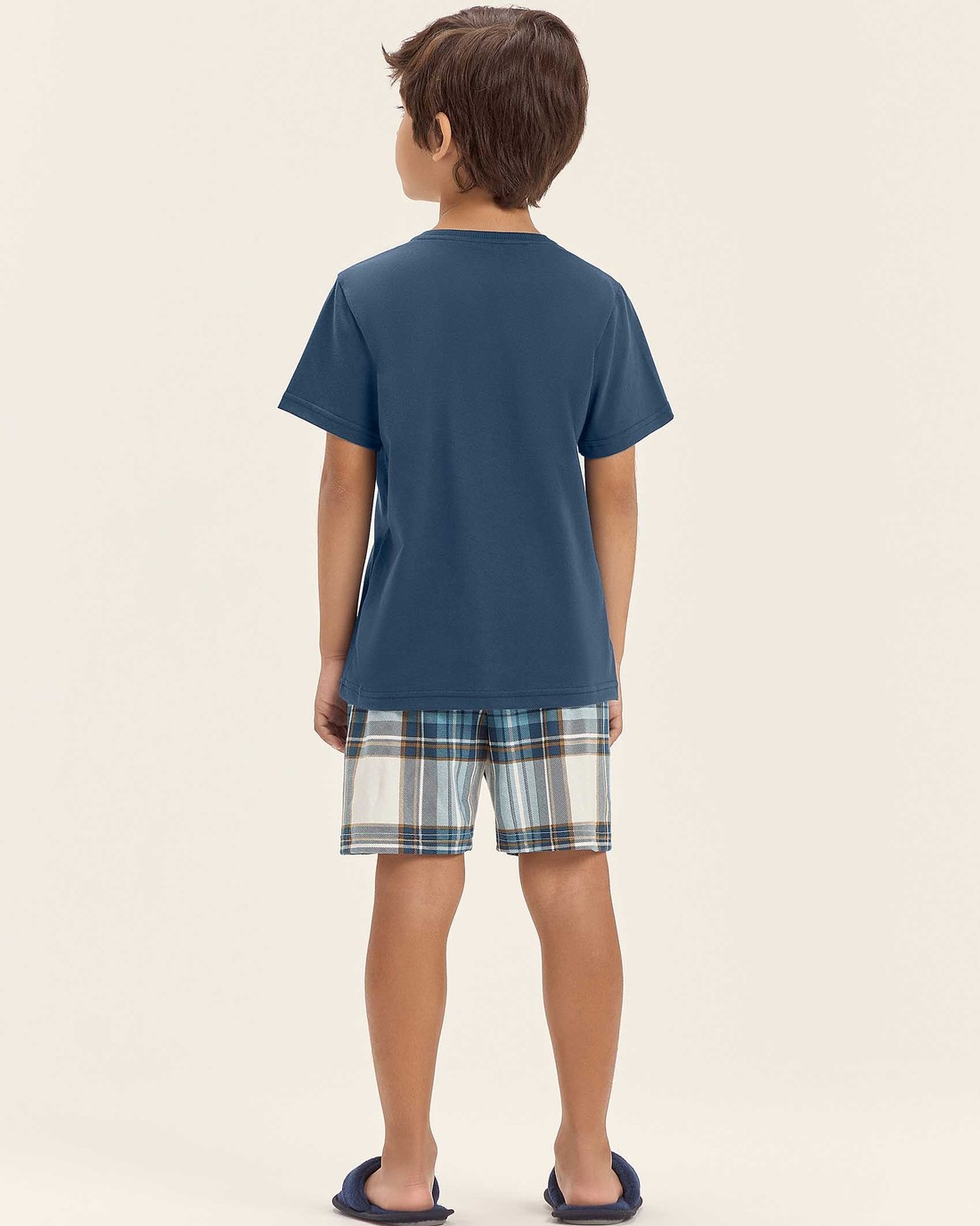 Pijama Masculino Infantil Manga Curta Com Bermuda Pijama Masculino Infantil Manga Curta Com Bermuda