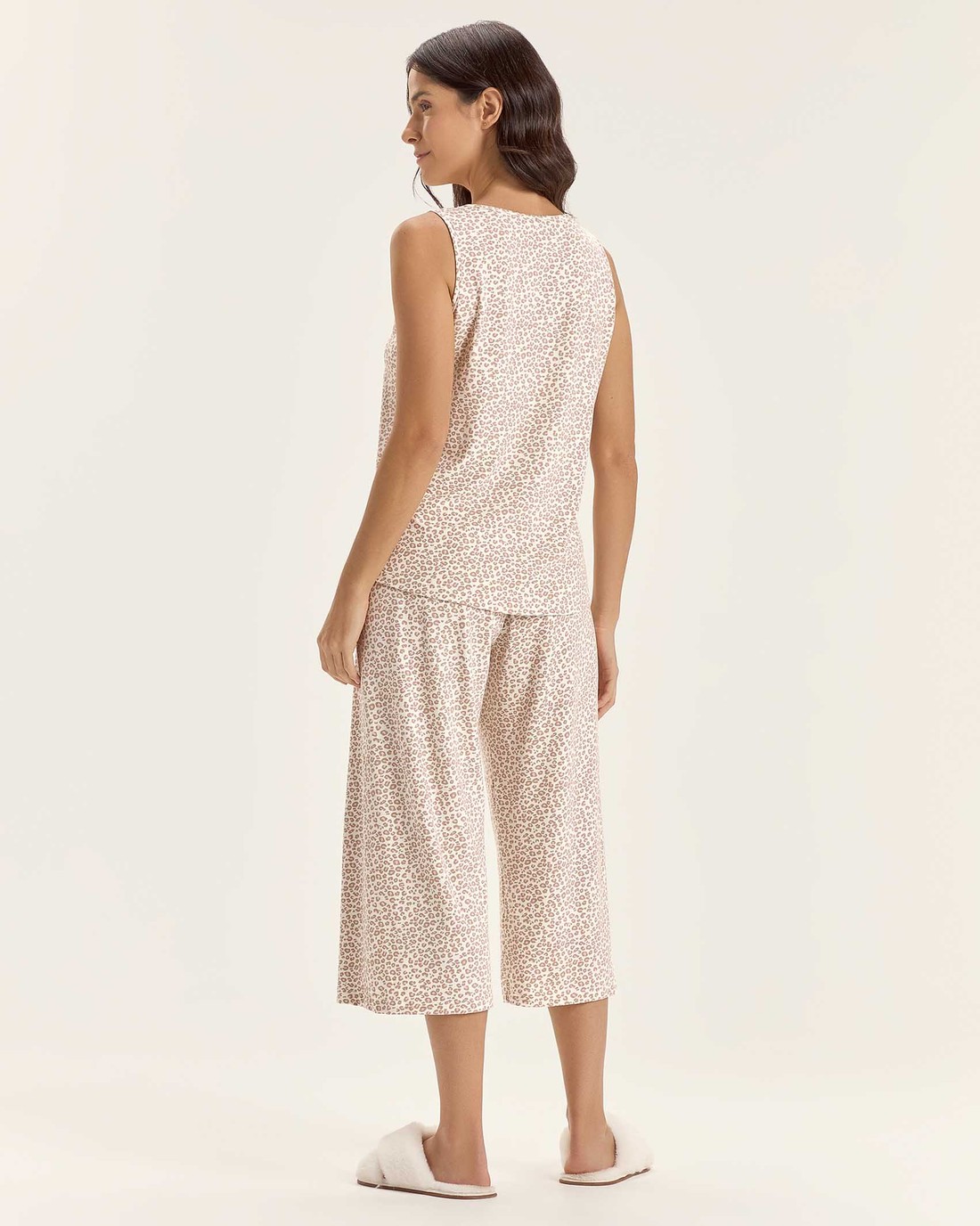 Pijama Feminino Regata Com Calça Pantacourt Pijama Feminino Regata Com Calça Pantacourt