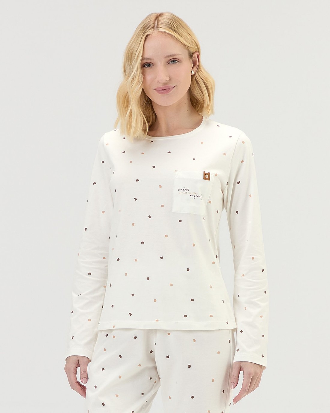 Pijama Feminino Manga Longa Com Calça Pijama Feminino Manga Longa Com Calça