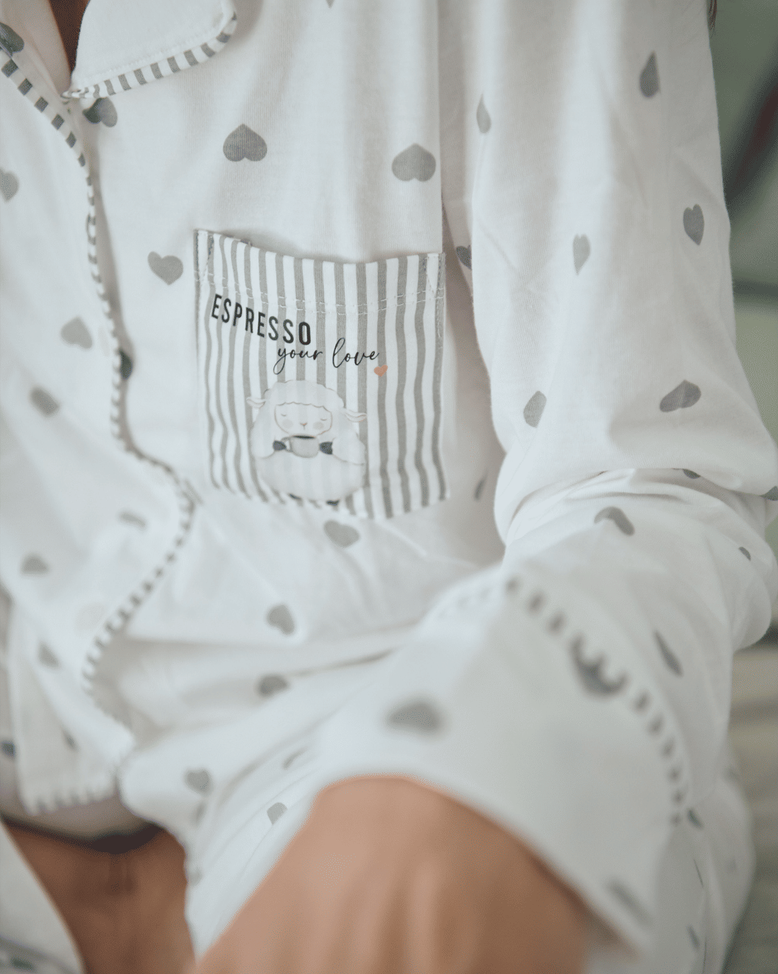 Pijama Feminino Manga Longa Americano Com Calça Pijama Feminino Manga Longa Americano Com Calça