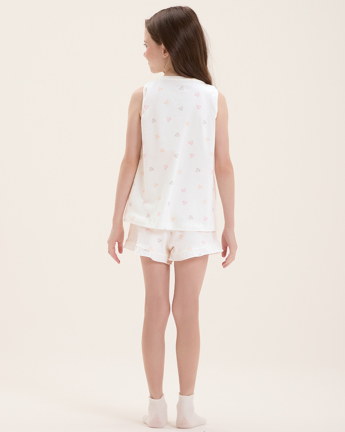 Pijama Infantil Feminino Regata Com Shorts Pijama Infantil Feminino Regata Com Shorts