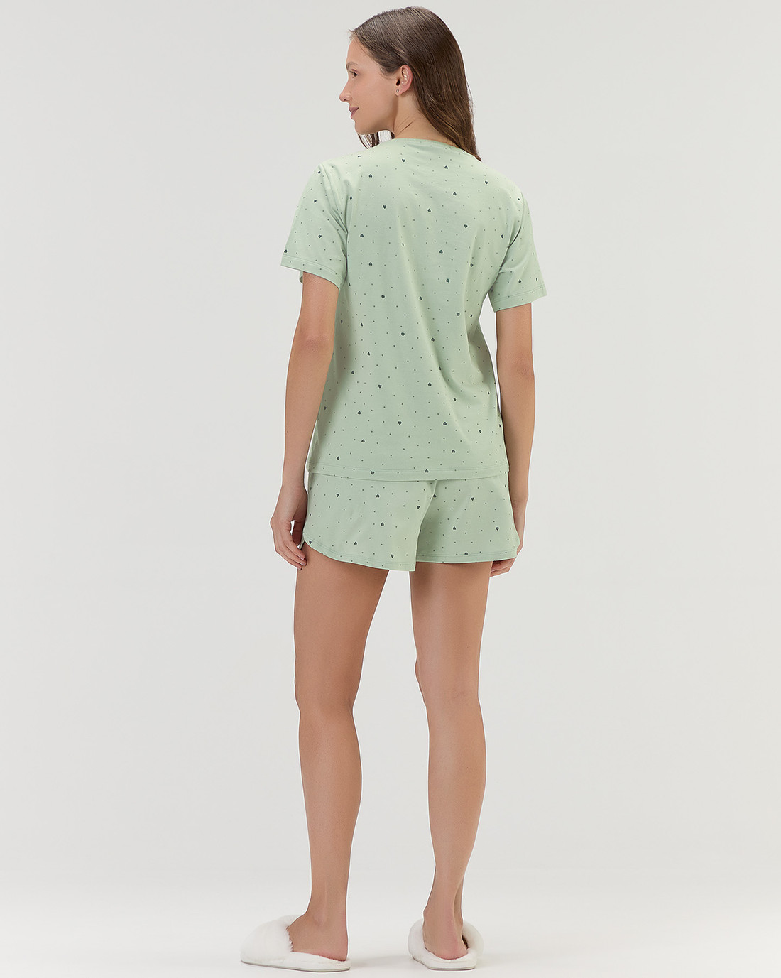 Pijama Feminino Manga Curta Com Shorts Pijama Feminino Manga Curta Com Shorts