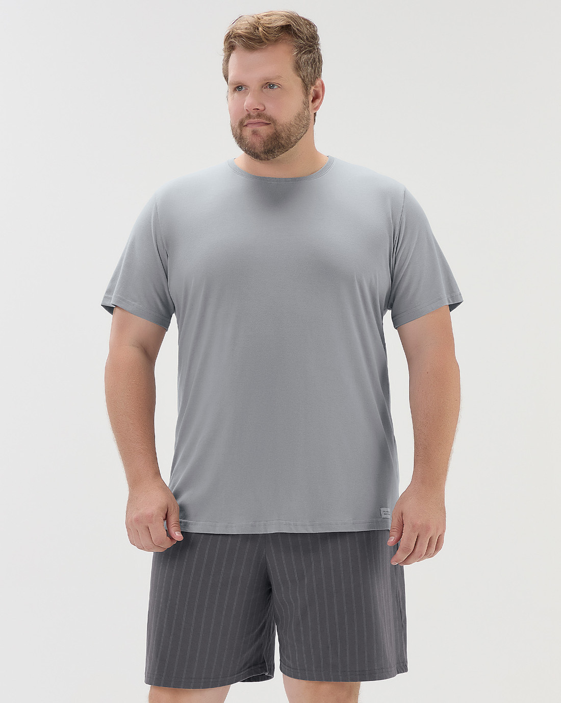 Pijama Masculino Manga Curta Com Bermuda Plus Size Pijama Masculino Manga Curta Com Bermuda Plus Size