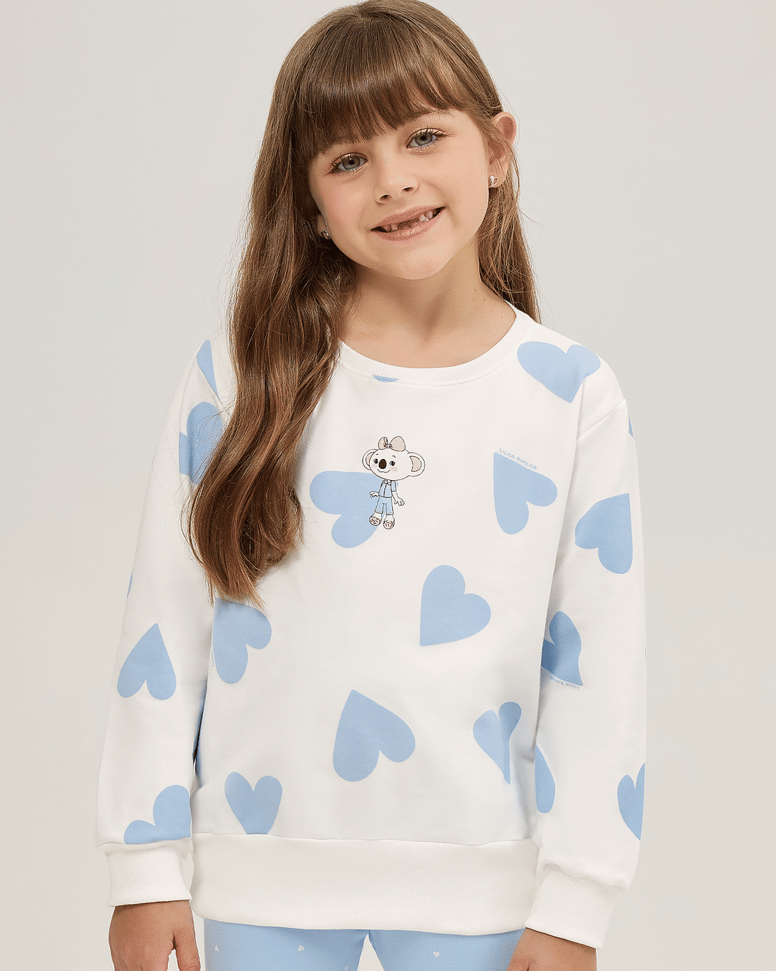 Pijama Feminino Infantil Manga Longa Com Legging Pijama Feminino Infantil Manga Longa Com Legging