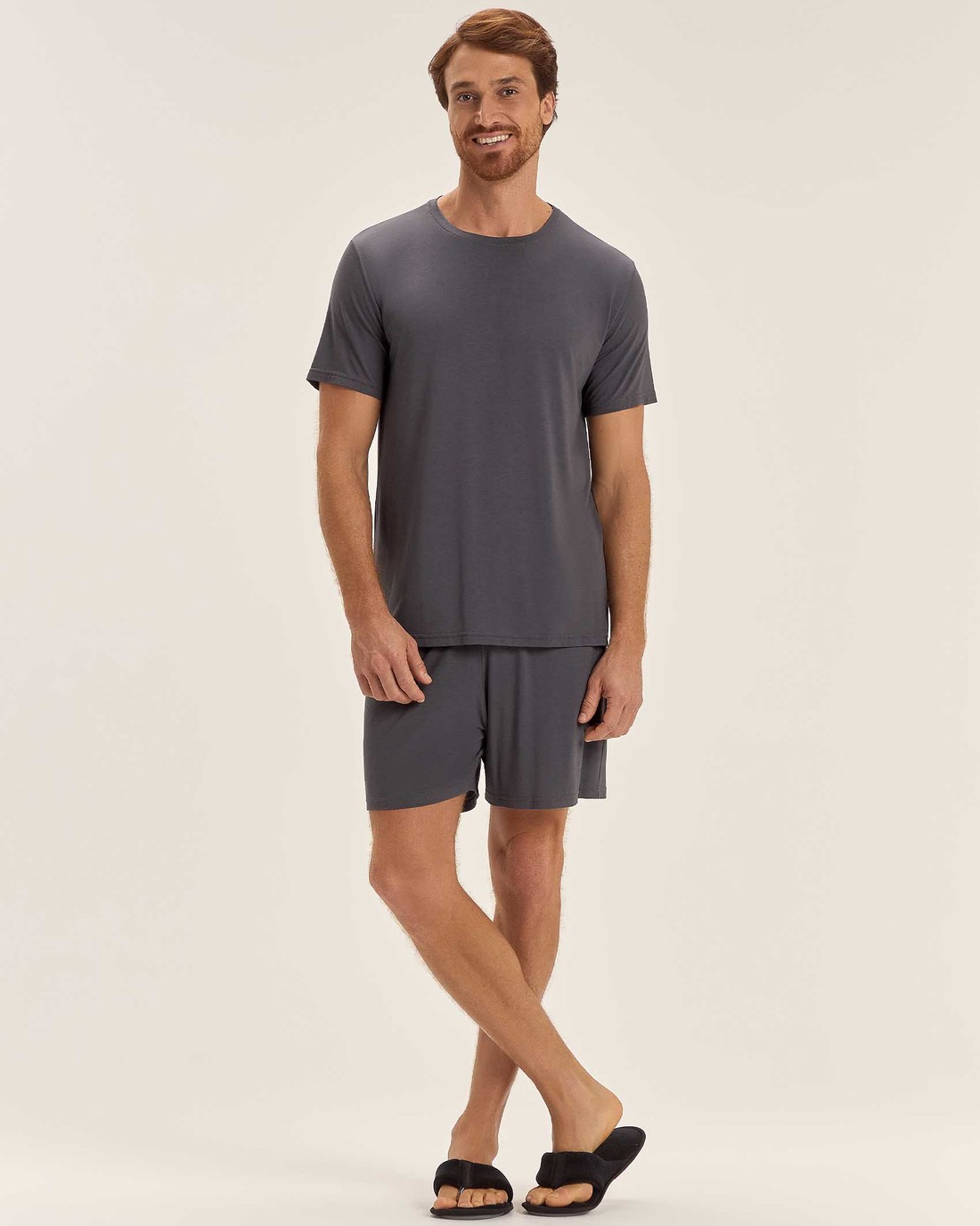 Pijama Masculino Manga Curta Com Bermuda Pijama Masculino Manga Curta Com Bermuda