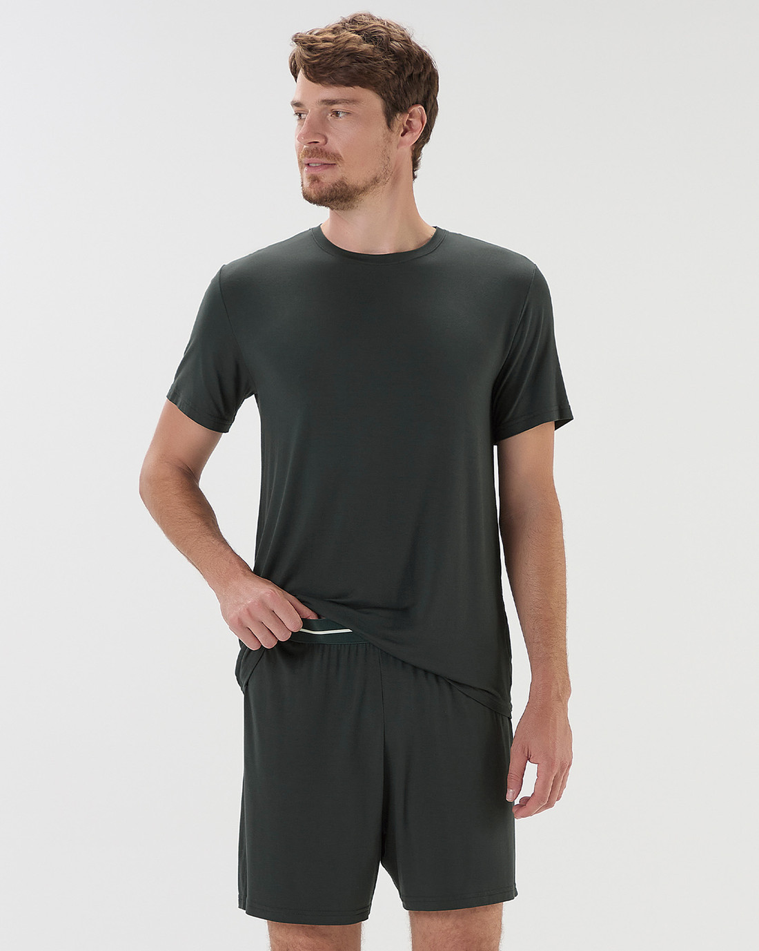 Pijama Masculino Manga Curta Com Bermuda Pijama Masculino Manga Curta Com Bermuda
