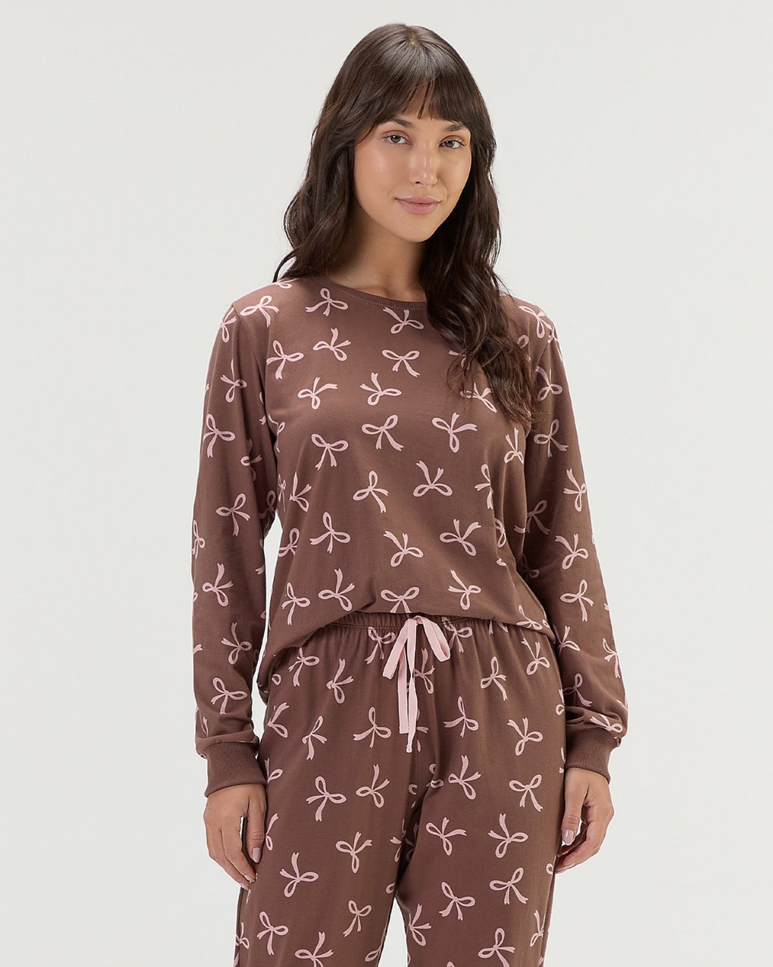 Pijama Feminino Manga Longa Com Calça Pijama Feminino Manga Longa Com Calça