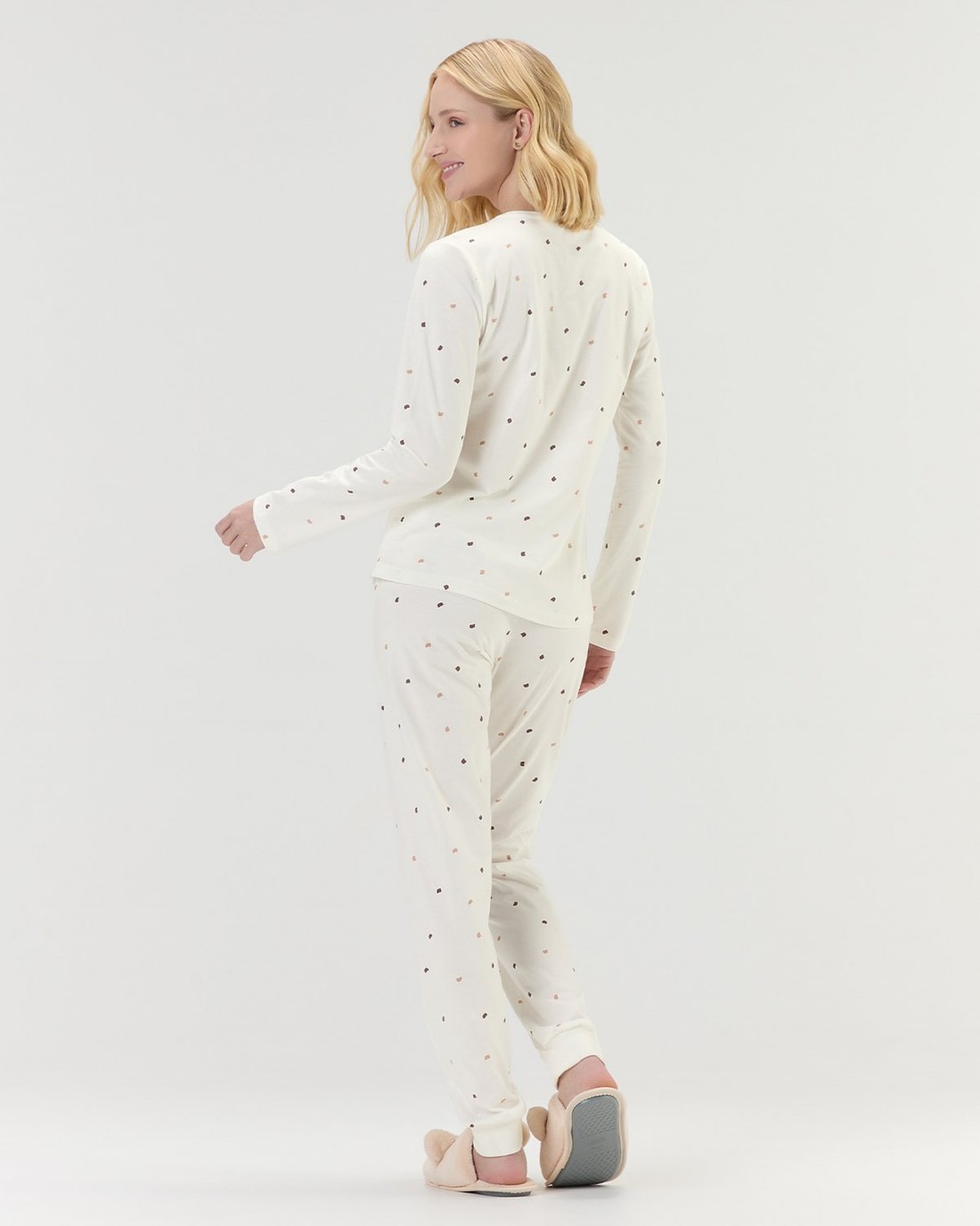 Pijama Feminino Manga Longa Com Calça Pijama Feminino Manga Longa Com Calça