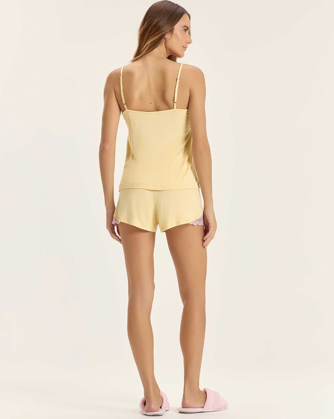 Pijama Feminino Alça Com Shorts