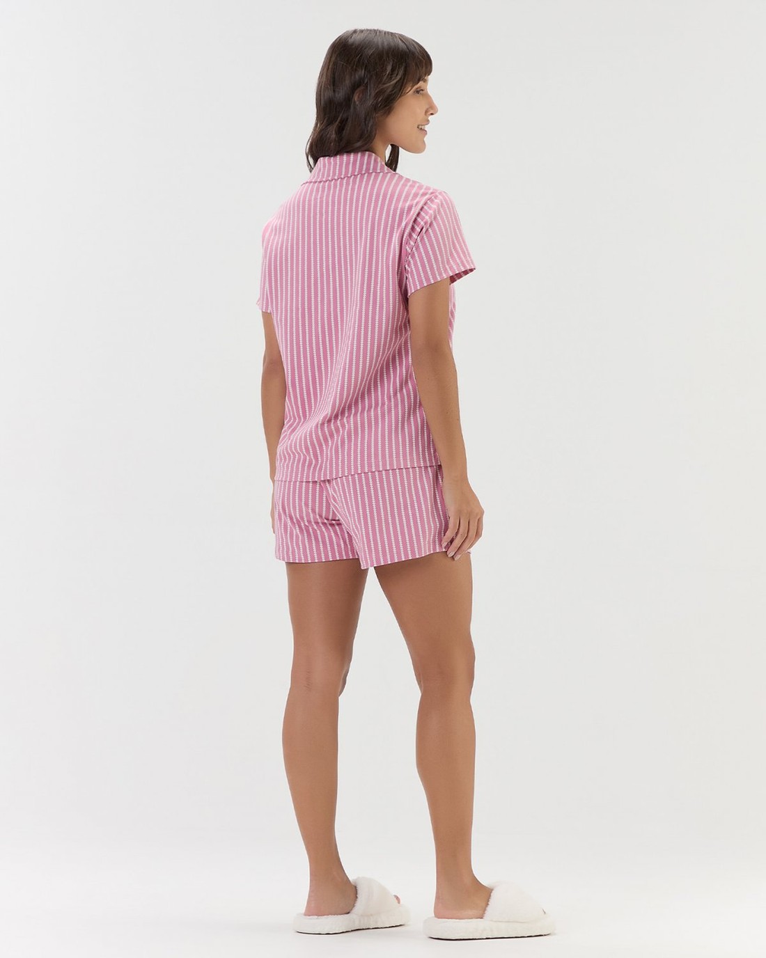 Pijama Feminino Manga Curta Americano com Shorts